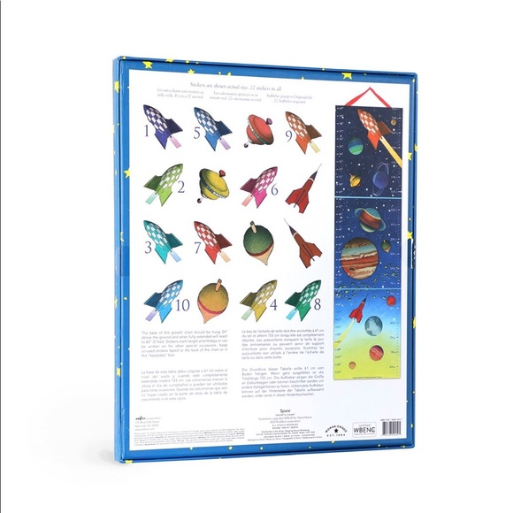 eeBoo's Space themed Keepsake Growth Chart - Picture 9 of 14